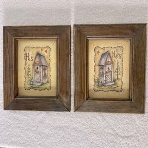 Sensation Art Rustic His and Hers Framed Wall Art Set